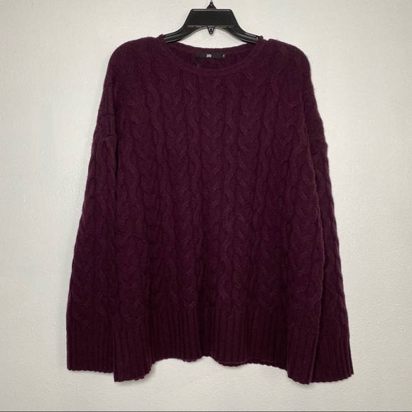 Jarbo Wool Cashmere Blend Cable Knit Sweater 2 M - Picture 8 of 8